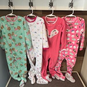 4 Girls Carter's | Fleece Sleepers 5T